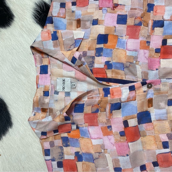 NIC+ZOE Printed Crinkle Button Front Tunic - Picture 10 of 12